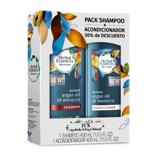 Shampoo Herbal Essences Argan 400ML + Acondicionador 400ML