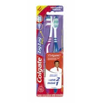 Cepillo Dental Colgate Zig Zag Medio x2