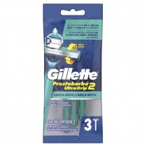 Afeitadora Desechable Gillette Prestobarba UltraGrip x3