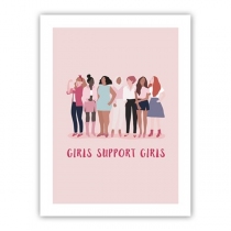 Cuadro Girls Support Girls 30x40CM