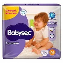 Babysec Premium M (5 a 9.5 Kg) - x136