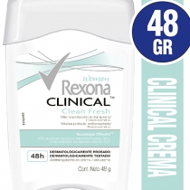 Antitranspirante Rexona Clean Scent Clinical de Mujer 48ml