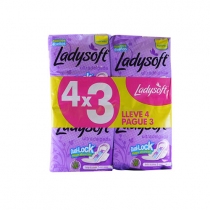 Toallitas Femeninas Ladysoft Ultradelgada 8 unidades 4x3