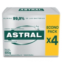 Jabón Astral Protex Plata 4x3