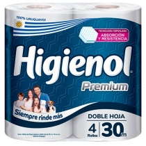 Papel Higiénico Higienol Premium 30MT x4