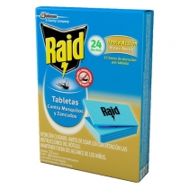 Insecticida Raid Tabletas 24 unidades