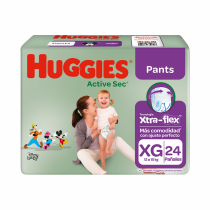 Huggies Pants Active Sec XG (12 a 15Kg) - x24