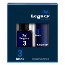 Pack Legacy 3 Black EDT 50ML + Desodorante 150ML
