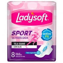 Toallitas Femeninas Ladysoft Sport x8