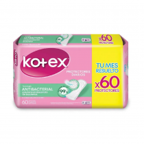 Protectores Diarios Kotex Antibacterial x60