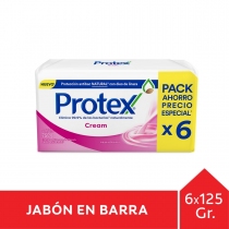 Jabón Protex Cream Pack 6x4 125GR