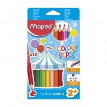 Lápices de Colores Maped Color´Peps Jumbo x12