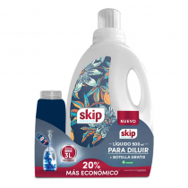 Jabón Líquido Skip Diluible 500ML + Botella